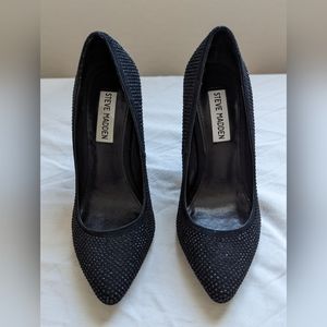 Steve Madden Black Studded Heels